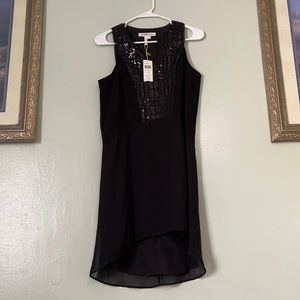 BCBGeneration Women’s Sequins Contrast Midi Dress